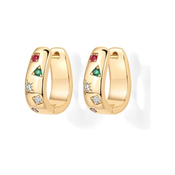 ✨ NWT Gold & hoop earrings ✨ - Picture 3 of 4